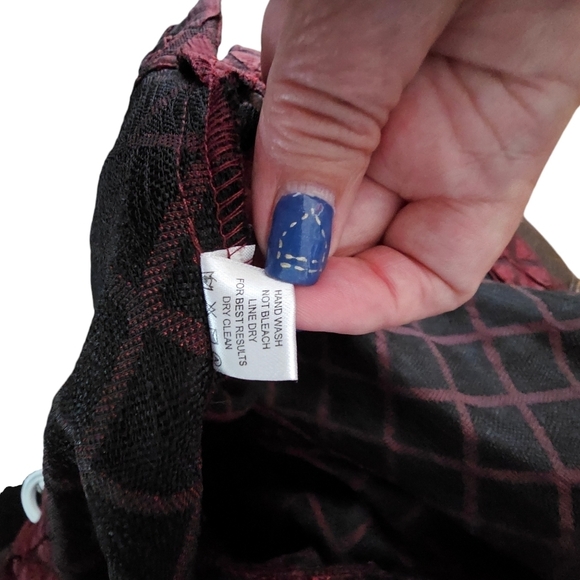 Erin London blazer, burgandy, light weight jacket, Petite large - Picture 8 of 8